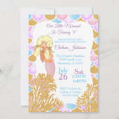 Een kleine zeemeermin van 00th Birthday Kaart (Voorkant)