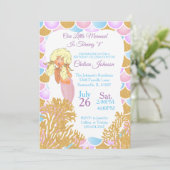 Een kleine zeemeermin van 00th Birthday Kaart (Staand voorkant)