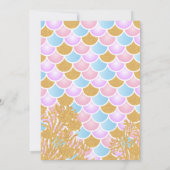 Een kleine zeemeermin van 00th Birthday Kaart (Achterkant)