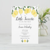 Een Kleine Zoete Citroen Baby Shower Kaart (Staand voorkant)