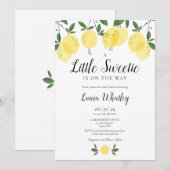 Een Kleine Zoete Citroen Baby Shower Kaart (Voorkant / Achterkant)