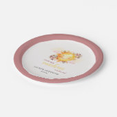 Een kleine zonnestraal is onderweg naar Boho Girl. Papieren Bordje (Gekanteld)