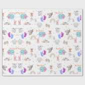 Een kleintje is onderweg, Baby shower inpakken Cadeaupapier (Vlak)