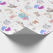 Een kleintje is onderweg, Baby shower inpakken Cadeaupapier (Hoek)