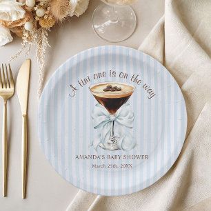 Een kleintje is onderweg Baby Shower Papieren Bordje