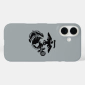 Eén kleur EGA - zwart Case-Mate iPhone Case (Achterkant (horizontaal))