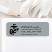 Eén kleur EGA - zwart Etiket (Insitu)