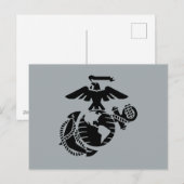 Eén kleur EGA - zwart Feestdagenkaart (Voorkant / Achterkant)