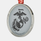 Eén kleur EGA - zwart Metalen Ornament (Links)