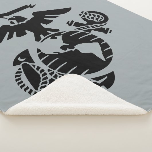 Eén kleur EGA - zwart Sherpa Deken (3/4)