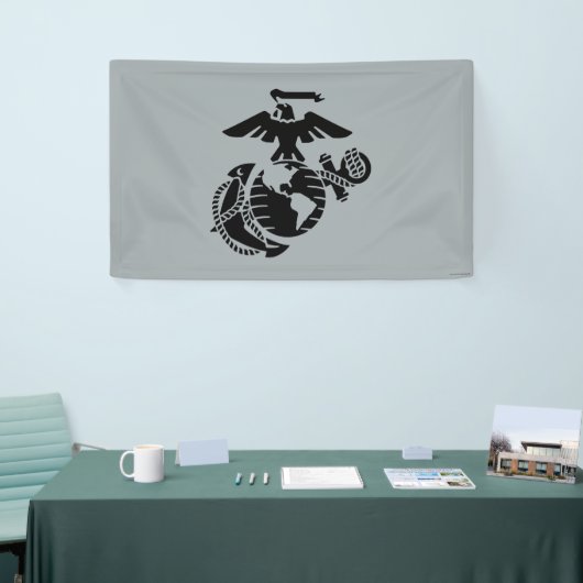 Eén kleur EGA - zwart Spandoek (Beurs)