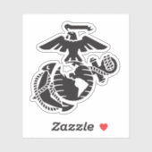 Eén kleur EGA - zwart Sticker (Vel)