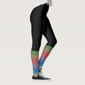 Eén kleuren- en kleurrijke Stripe knie-high-socket Leggings (Rechts)