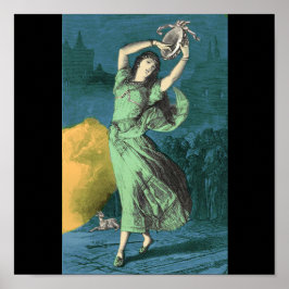 Een kleurenillustratie van Esmeralda Poster