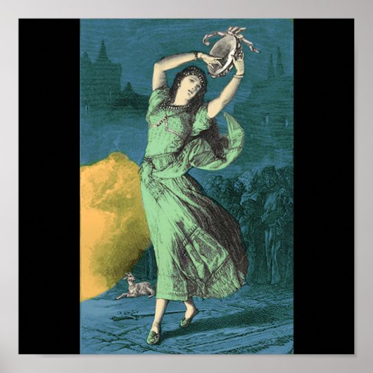 Een kleurenillustratie van Esmeralda Poster (Voorkant)