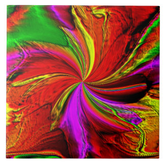 Een kleurenspiegel tegeltje