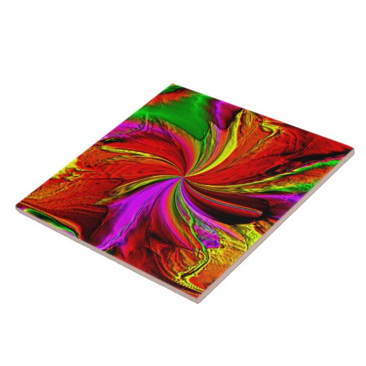 Een kleurenspiegel tegeltje (Zijkant)