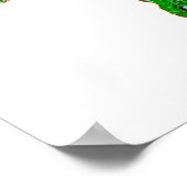 Een kleurgecodeerde Schaduwreliëfkaart van Afrika Poster (Hoek)