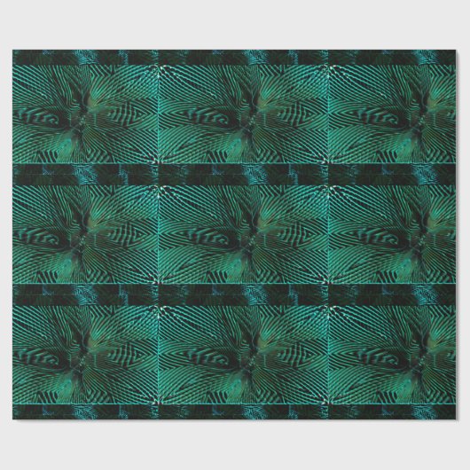 EEN KLEURGROEN VAN DE LEIDENKLEUR MODEREN CADEAUPAPIER (Vlak)