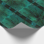 EEN KLEURGROEN VAN DE LEIDENKLEUR MODEREN CADEAUPAPIER (Hoek)