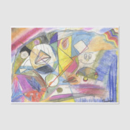 een kleurig weefsel tissuepapier