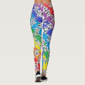 Een kleurrijk Abstract Leggings (Achterkant)