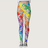 Een kleurrijk Abstract Leggings (Voorkant)