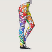 Een kleurrijk Abstract Leggings (Rechts)