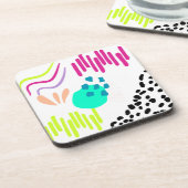 Een kleurrijk Abstract patroon. Bier Onderzetter (Linkerzijde)