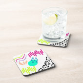 Een kleurrijk Abstract patroon. Bier Onderzetter (Rechterzijde)