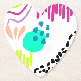 Een kleurrijk Abstract patroon. Kartonnen Onderzetters