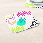 Een kleurrijk Abstract patroon. Kartonnen Onderzetters (Gekanteld)