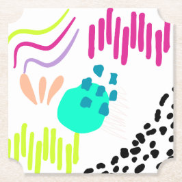 Een kleurrijk Abstract patroon. Kartonnen Onderzetters