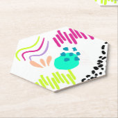 Een kleurrijk Abstract patroon. Kartonnen Onderzetters (Schuin)