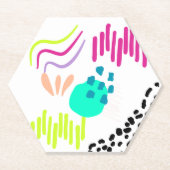 Een kleurrijk Abstract patroon. Kartonnen Onderzetters (Voorkant)