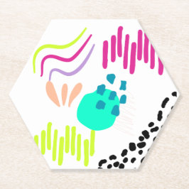 Een kleurrijk Abstract patroon. Kartonnen Onderzetters