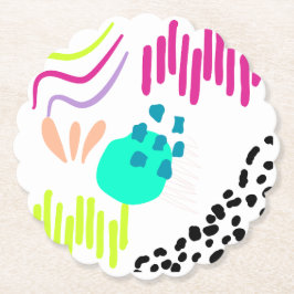 Een kleurrijk Abstract patroon. Kartonnen Onderzetters