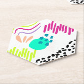 Een kleurrijk Abstract patroon. Kartonnen Onderzetters (Schuin)