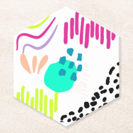 Een kleurrijk Abstract patroon. Kartonnen Onderzetters