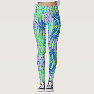 Een kleurrijk abstract patroon "Ratti_Creative_Art Leggings
