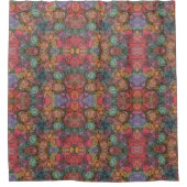 Een kleurrijk achtergrondpatroon van de textuur va douchegordijn (Voorkant)