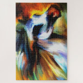 Een kleurrijk Arabisch paard heeft een regenboogkl Legpuzzel (Verticaal)