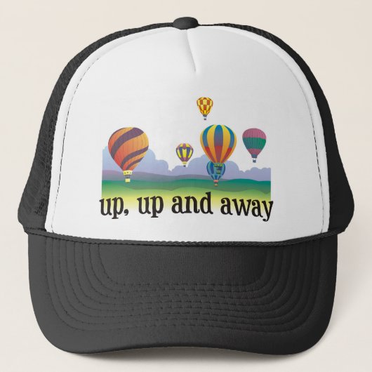 Een kleurrijk ballongeschenk - hete luchtballonnen trucker pet (Voorkant)