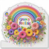 Een kleurrijk Collectie van Groovy Feeling Sticker (Voorkant)