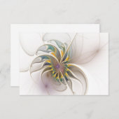 Een kleurrijk fractaal ornament. Abstracte bloem (Voorkant / Achterkant)