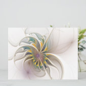 Een kleurrijk fractaal ornament. Abstracte bloem (Staand voorkant)