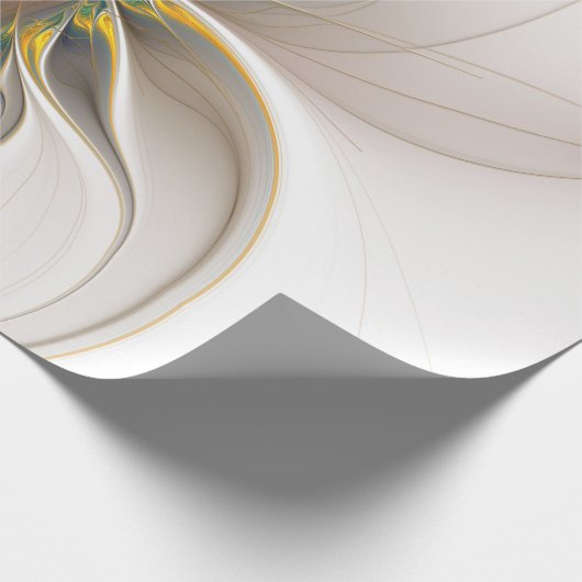 Een kleurrijk fractaal ornament. Abstracte bloem Cadeaupapier (Hoek)