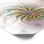Een kleurrijk fractaal ornament. Abstracte bloem Foto Afdruk (Hoek)