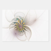 Een kleurrijk fractaal ornament. Abstracte bloem Inpakpapier Vel (Voorkant 2)