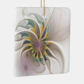 Een kleurrijk fractaal ornament. Abstracte bloem Keramisch Ornament (Rechts)